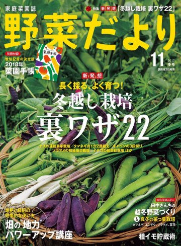 野菜だより2017年11月号 